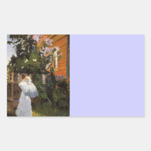 Pegatina Rectangular Lilacs en sol