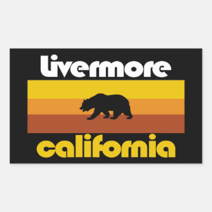 Pegatina Rectangular Livermore, California