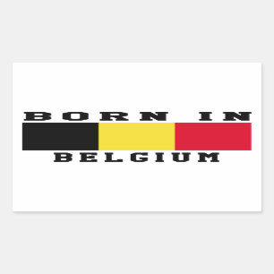 Pegatina Rectangular Llevado en Bélgica