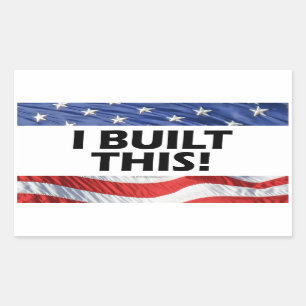 Pegatina Rectangular ¡Lo Construí!
