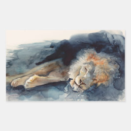 Pegatina Rectangular Locura acuática