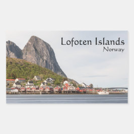 Pegatina Rectangular Lofoten Souvenir