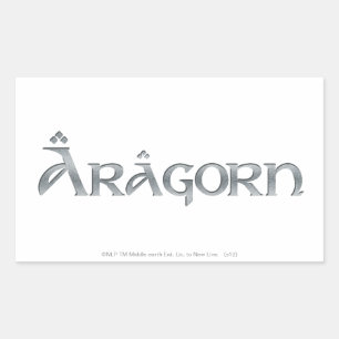 Pegatina Rectangular Logo de Aragorn