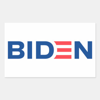 Pegatina Rectangular Logo de Joe Biden