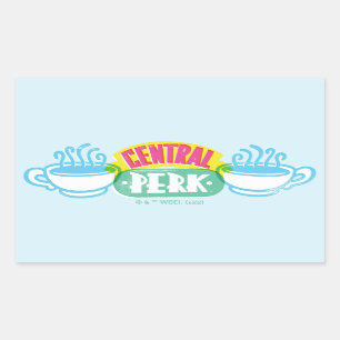 Pegatina Rectangular Logo de Neon Central Perk