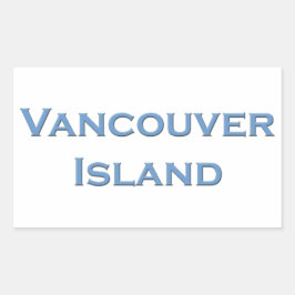 Pegatina Rectangular Logo de Vancouver Island