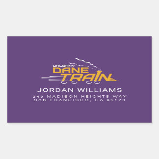 Pegatina Rectangular Logo del Tren de Dane de la UAlbany