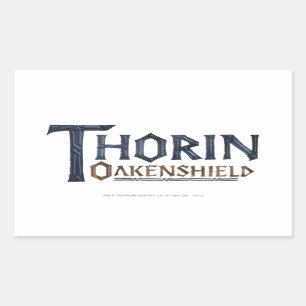 Pegatina Rectangular Logo THORIN OAKENSHIELD™ Azul