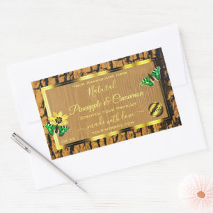 Pegatina Rectangular Logotipo de las etiquetas de los productos de la c