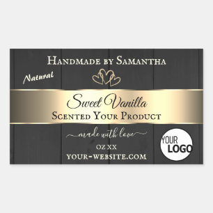 Pegatina Rectangular Logotipo de las etiquetas de los productos de la d