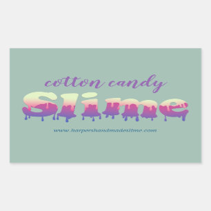 Pegatina Rectangular logotipo de plantilla de deslizamiento de goteo he