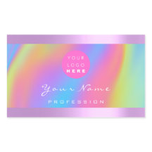 Logotipo Eyelash Makeup Hair Nails Holograph Purpl