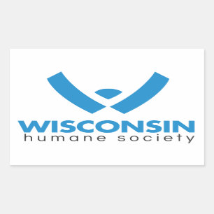 Pegatina Rectangular Logotipo humano 2015 de la sociedad de Wisconsin