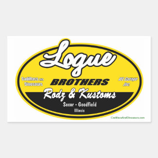 Pegatina Rectangular Logue Brothers Decal