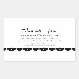 Pegatina Rectangular Los perros corazones gracias a la información de n