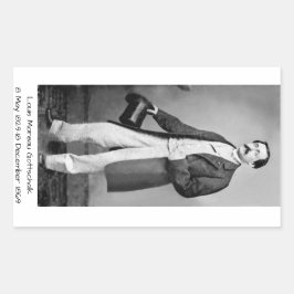 Pegatina Rectangular Louis Moreau Gottschalk