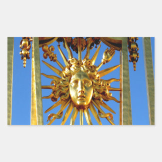 Pegatina Rectangular louis xiv sun king