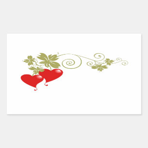 Pegatina Rectangular Love Fruit