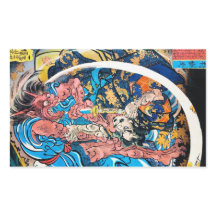 Lucha contra el demonio Samurai antiguo de la regi