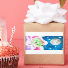 Pegatina Rectangular Luna Moth