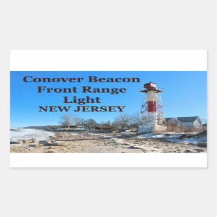 Pegatina Rectangular Luz de gama delantera de la Beacon Conover, Pegati