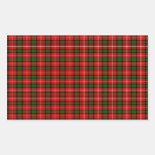 Pegatina Rectangular MacKintosh Tartan