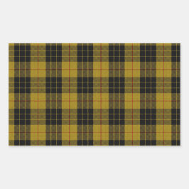 Pegatina Rectangular MacLeod Clan Tartán (alias "MacLeod en voz alta")