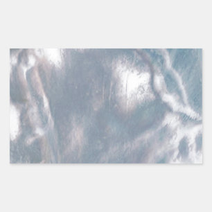 Pegatina Rectangular Madre de Pearl-Blue