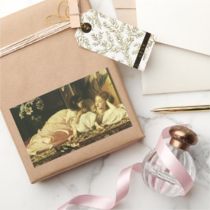 Pegatina Rectangular Madre e hijo (también conocido como Cerezas) por L