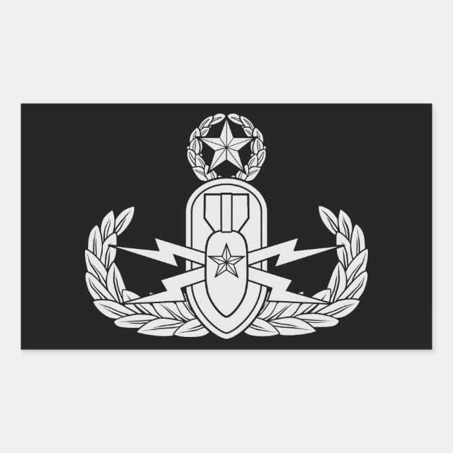 Pegatina Rectangular Maestro de EOD (Anverso)