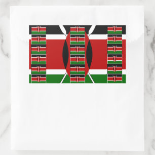 Pegatina Rectangular 🇰 🇪 Magical Kenia: Marco de unidad y orgullo