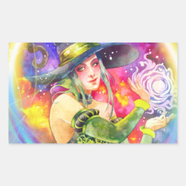 Pegatina Rectangular Magnate puro