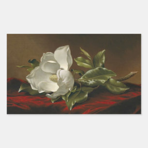 Pegatina Rectangular Magnolia Grandiflora por Martin J. Heade,