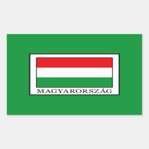 Pegatina Rectangular Magyarorszag