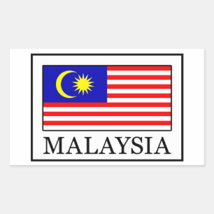 Pegatina Rectangular Malasia