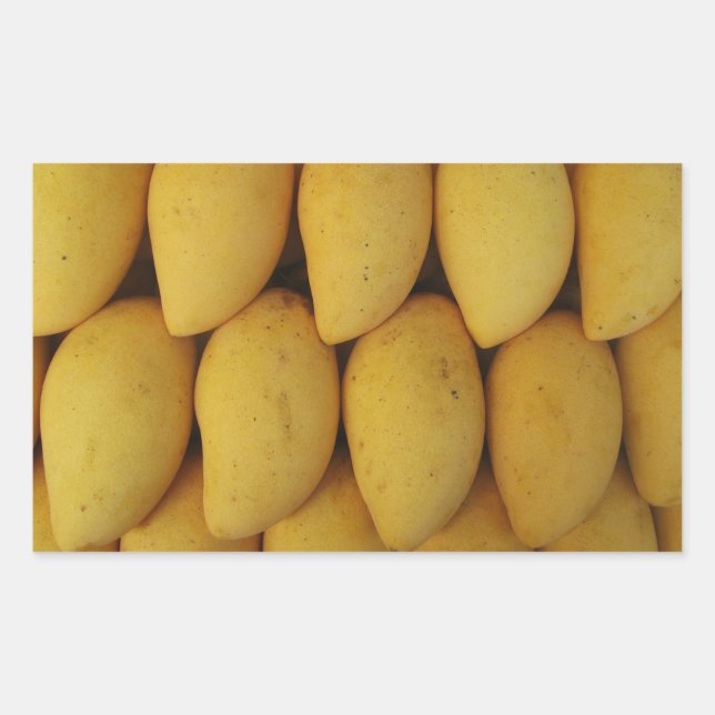 Pegatina Rectangular Mango (Anverso)