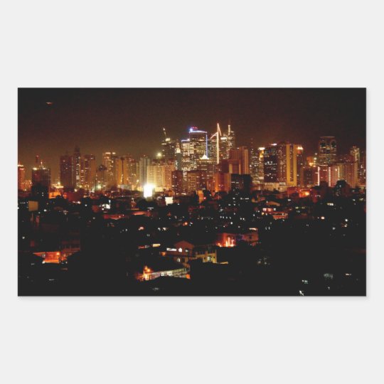 Pegatina Rectangular Manila