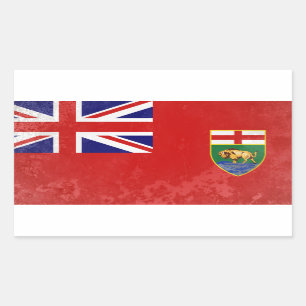 Pegatina Rectangular Manitoba