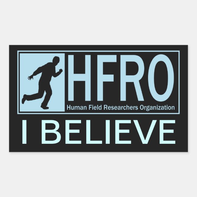 Pegatina Rectangular Mansquatch (Anverso)