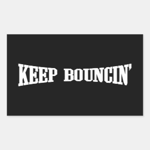 Pegatina Rectangular Mantener Bouncin'