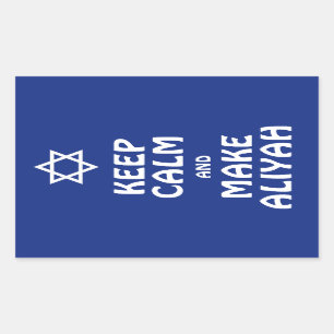 Pegatina Rectangular Mantener La Calle Y Hacer Aliyah