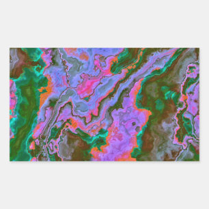 Pegatina Rectangular Marble agrio