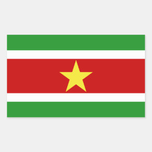 Pegatina Rectangular Marca de Surinam 