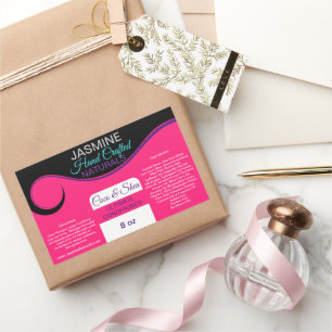 Pegatina Rectangular Marca rectangular de nombre comercial o de contene