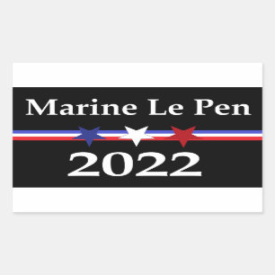 Pegatina Rectangular Marine Le Pen