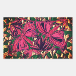 Pegatina Rectangular Mariposas