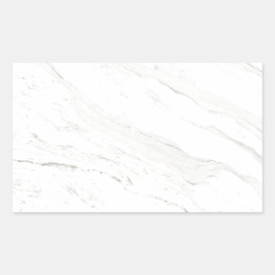 Pegatina Rectangular Mármol blanco
