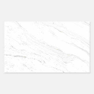 Pegatina Rectangular Mármol blanco