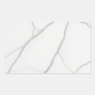 Pegatina Rectangular Mármol Blanco