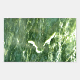 Pegatina Rectangular Mármol verde verde